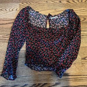 Reformation Ruffled Crop Top, 0